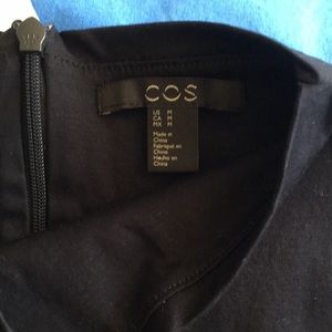 COS High Neck Cotton Silk Long Sleeveless Dress, Size Medium